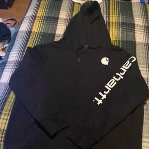 NWOT Youth 16-18 Carhartt Black Hoodie Sweatshirt